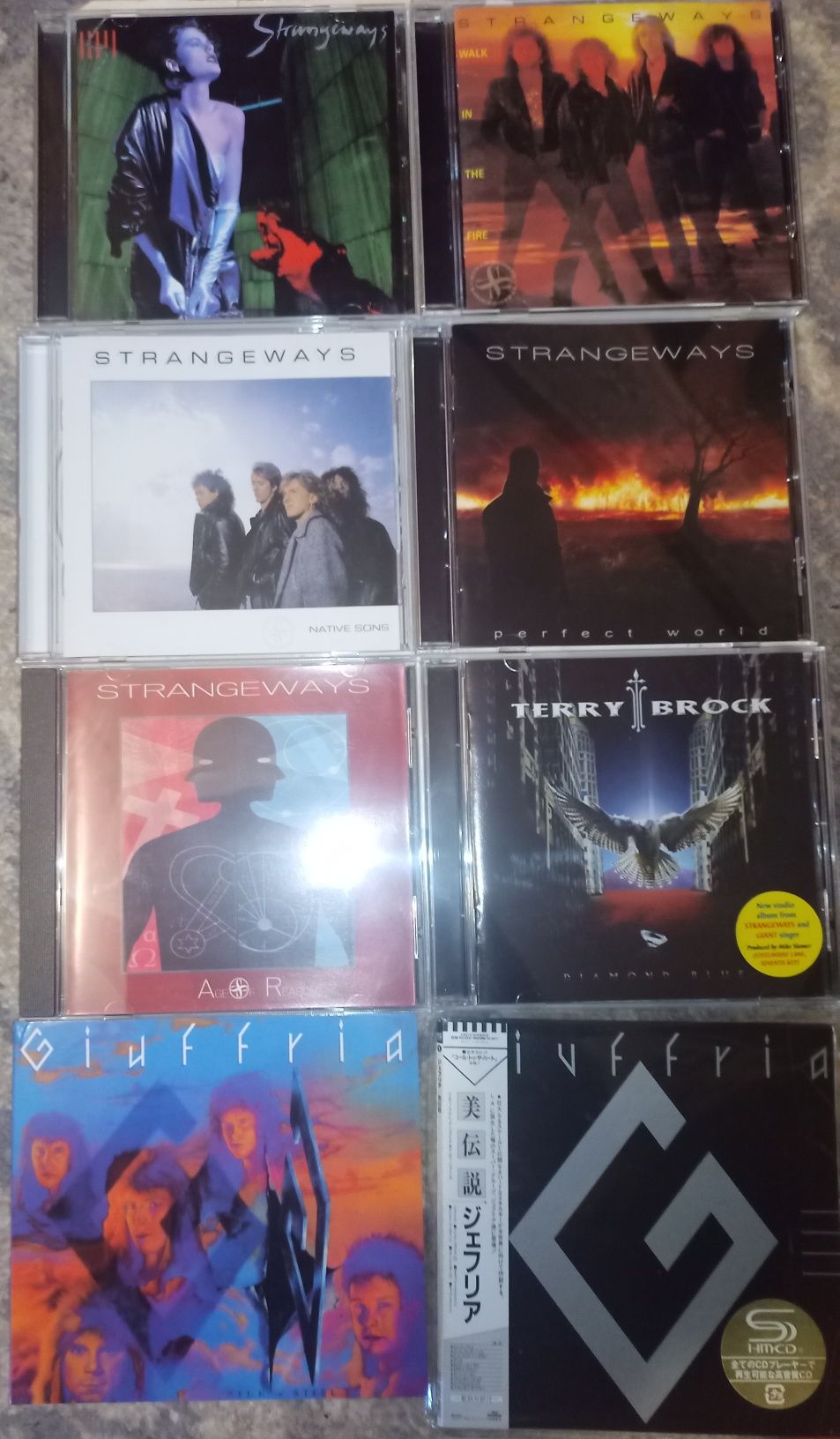 Manowar. Running Wild.Strangeways. Giant.Giuffria та інші . Фірмові CD