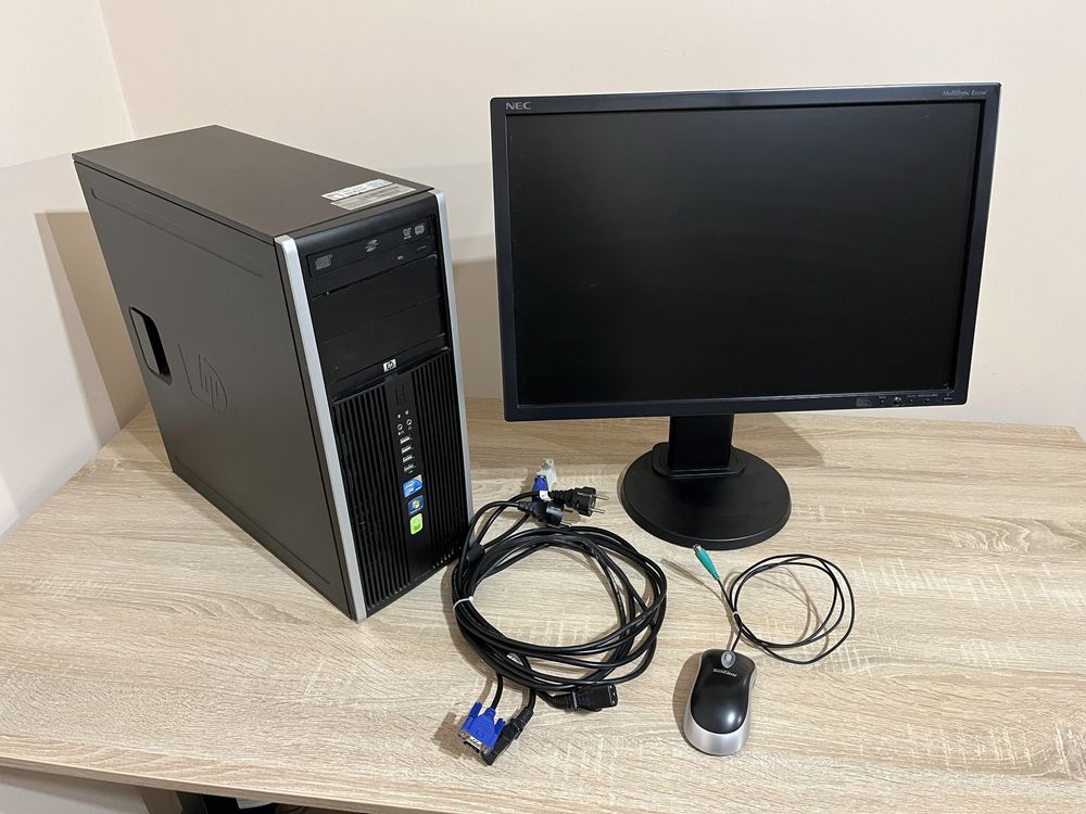 Komputer HP i7-2600/8Gb RAM/GTX950/SSD 240GB + monitor NEC 22 cale