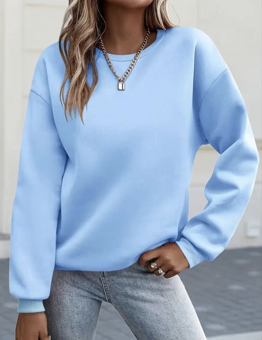 Жіночий блакитний світшот L