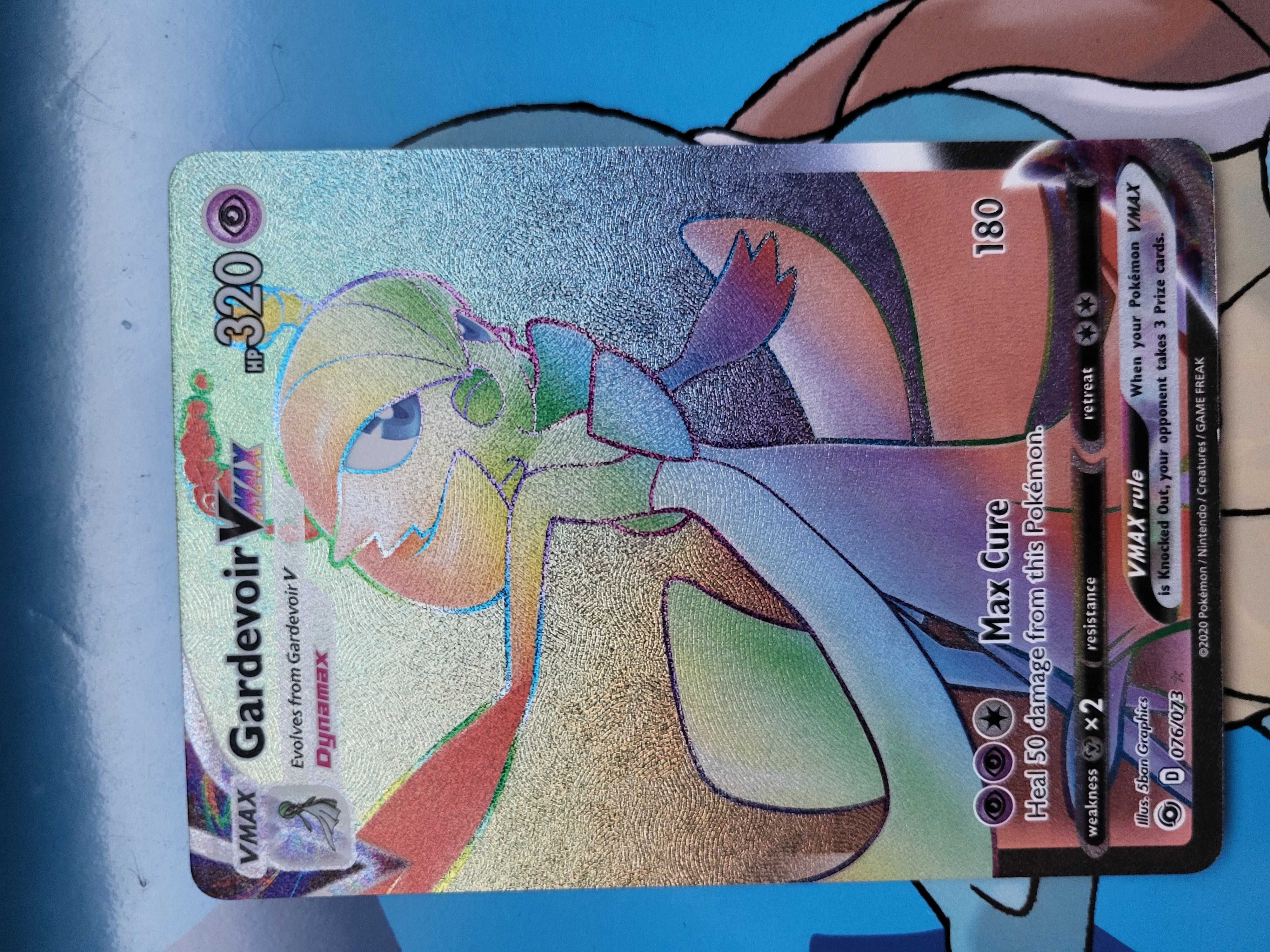 Karta pokemon  TCG Champion's Path Gardevoir VMAX Rainbow  076/073