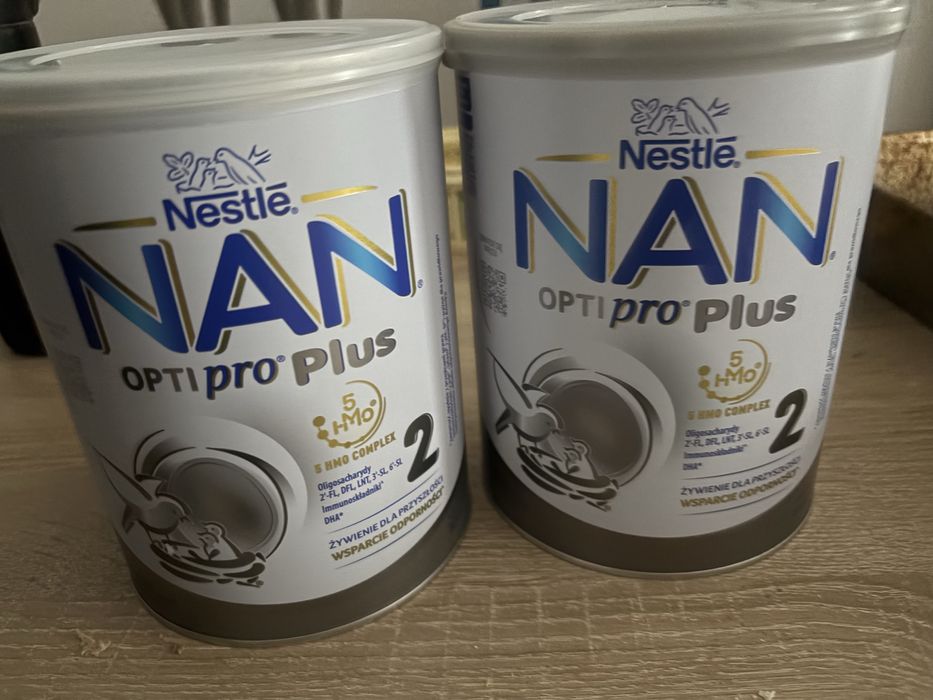 Mleko modyfikowane  3 puszki nan optipro plus 2