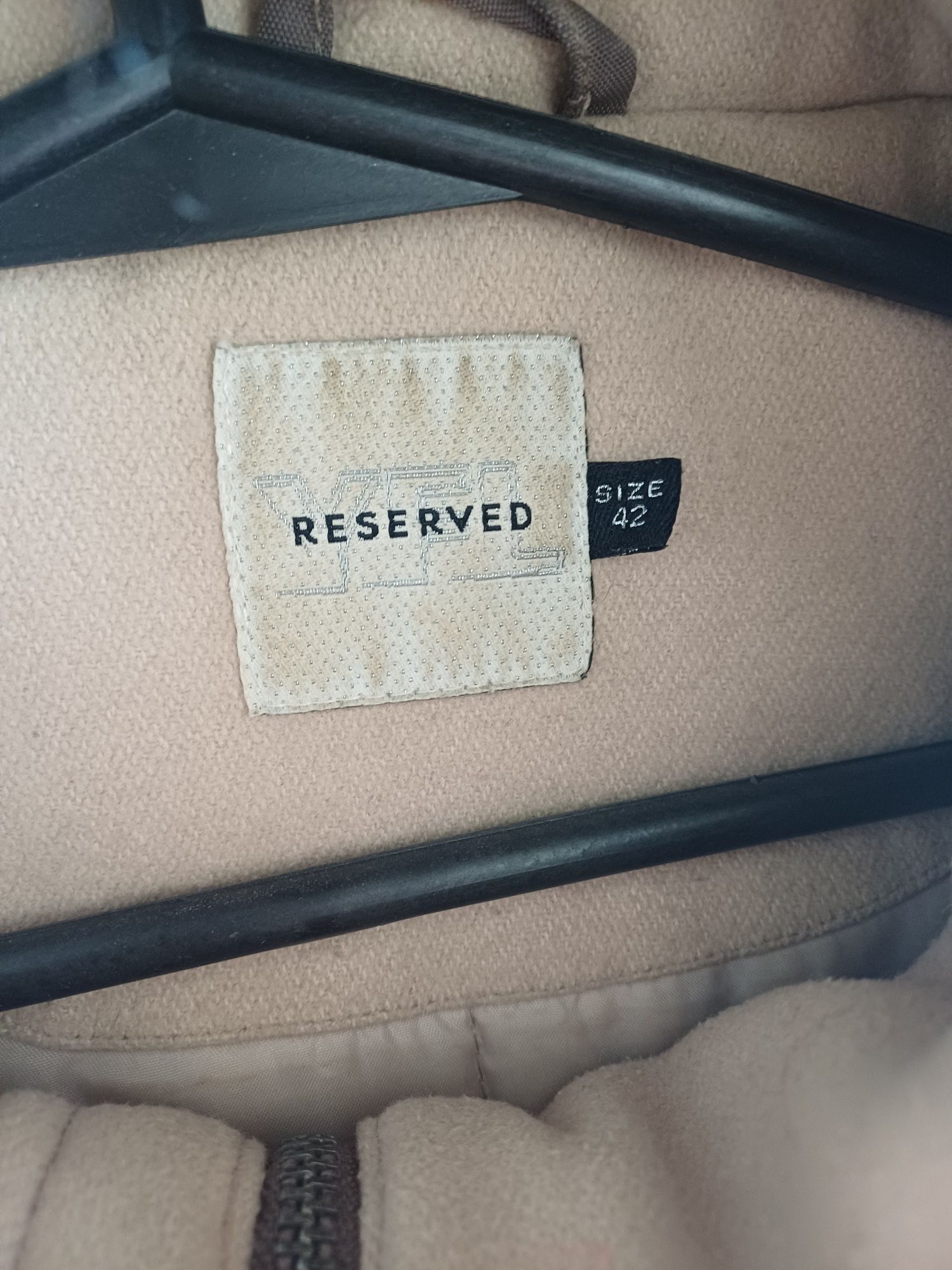 Kurtka zimowa XL parka beżowa 42 Reserved