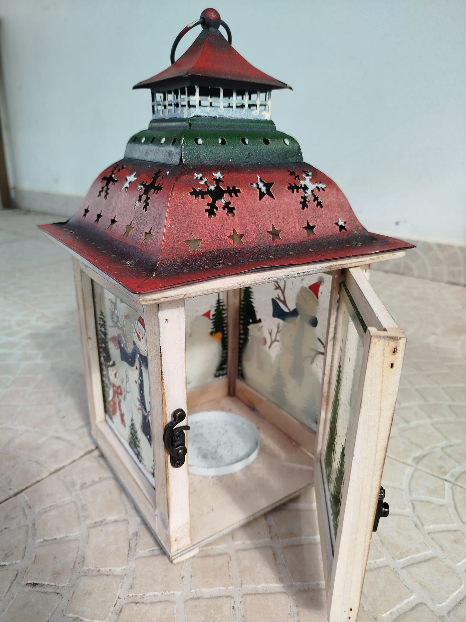 Porta velas de Natal