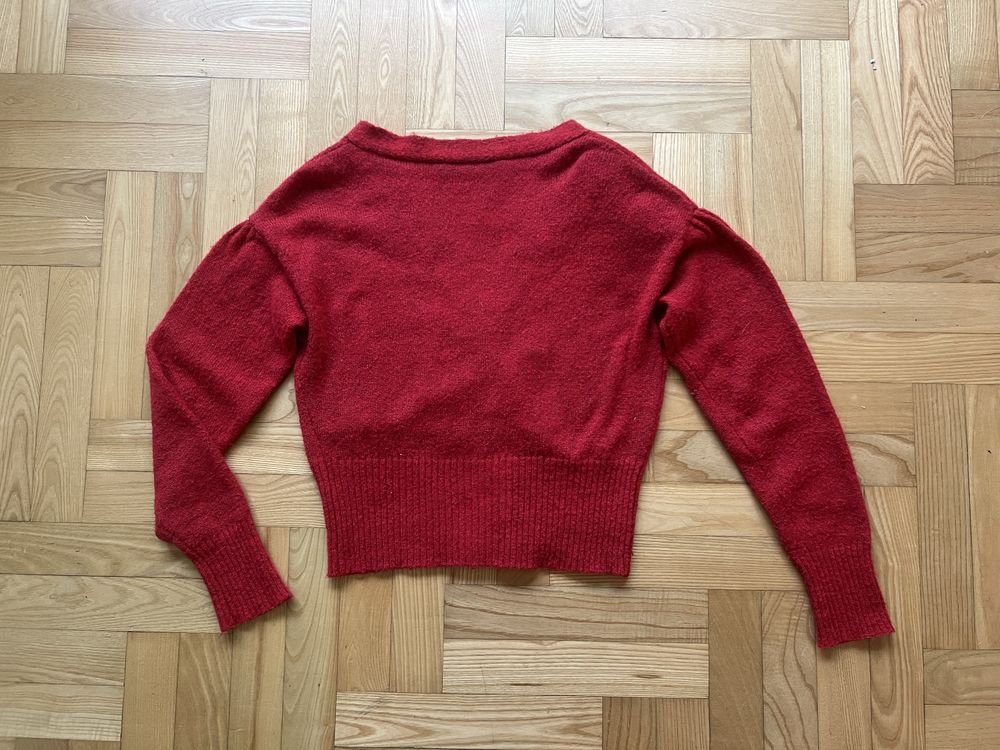 Czerwony sweter Zara