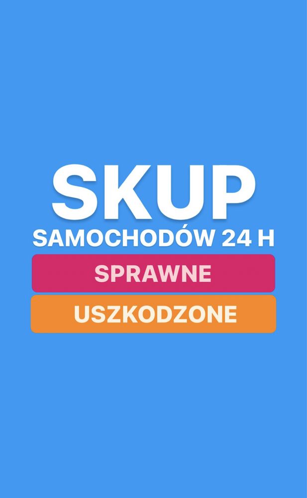 SKUP AUT 24H / Złomowanie Samochodów / Oleśnica +50km Kasacja Pojazdów