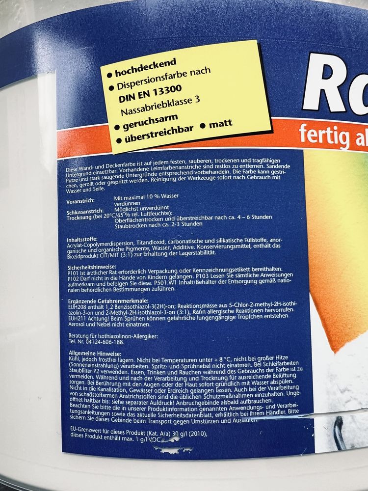 Farba wewnetrzna  niemiecka szara Raum Color