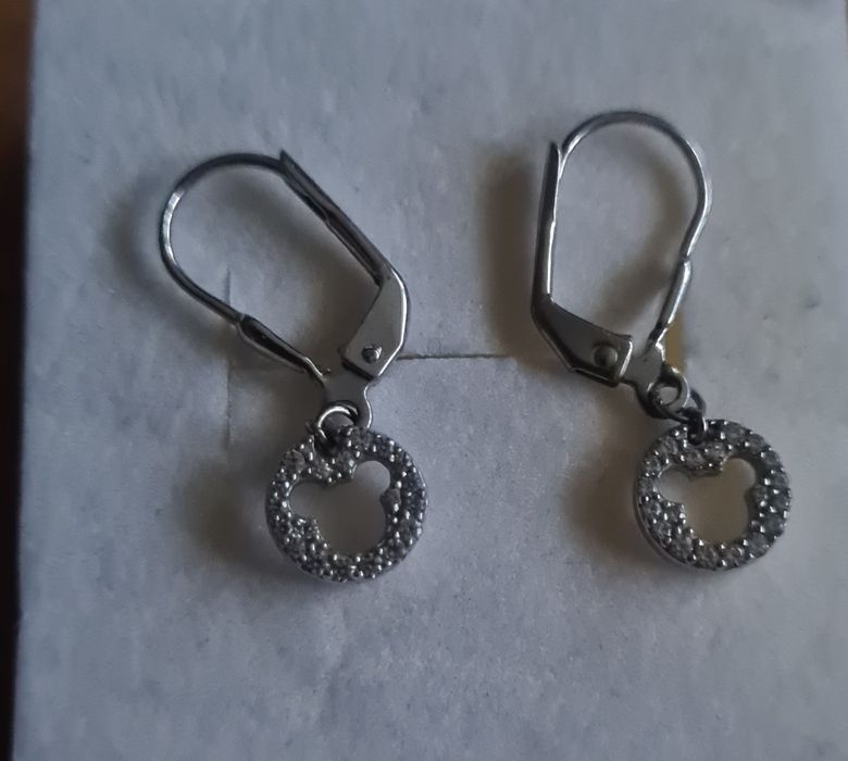 Kolczyki z cyrkoniami Myszka Miki