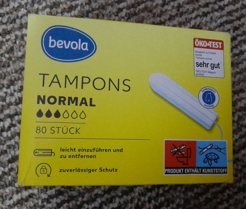 Тампони 80шт., bevola, тампон нормал, NORMAL TAMPONS. Нові.