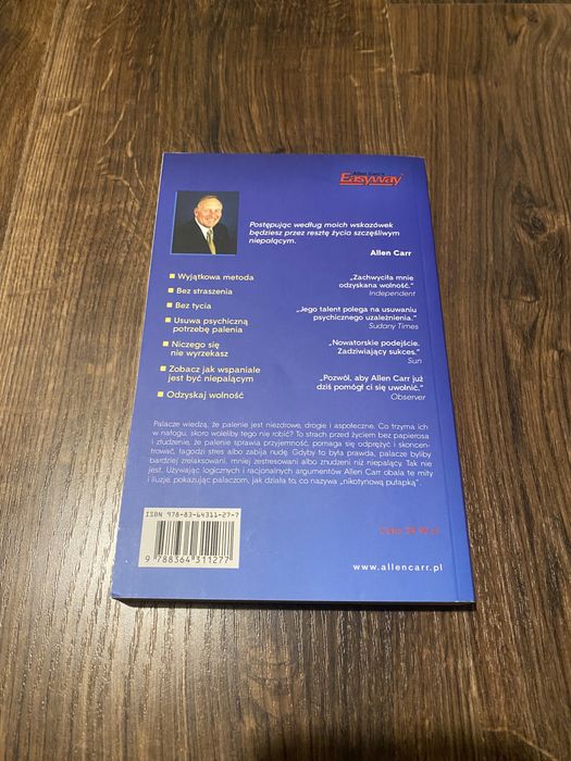 Książka Allen Carr Easyway Prosta metoda jak skutecznie rzucić palenie