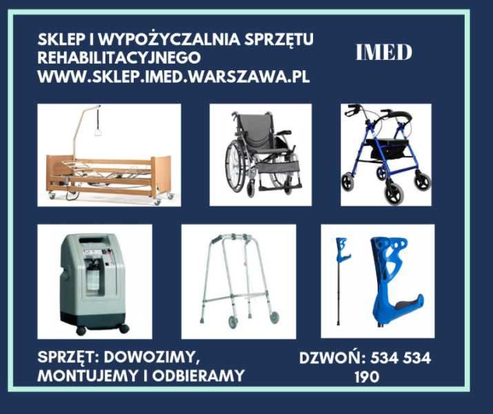 Łóżka Rehabilitacyjne Elektryczne WYPOŻYCZALNIA Warszawa od 150 zł / M