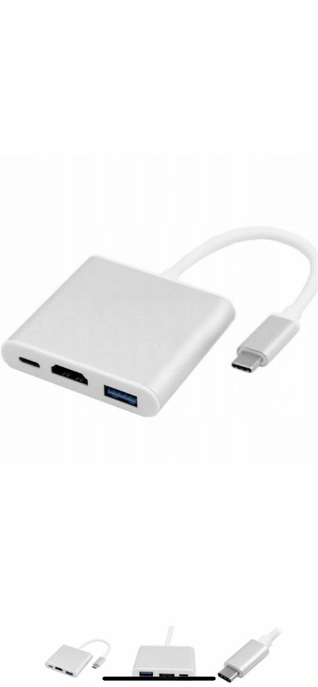 NOWE 26 szt Adaptery USB-C - HDMI - USB - USB-C