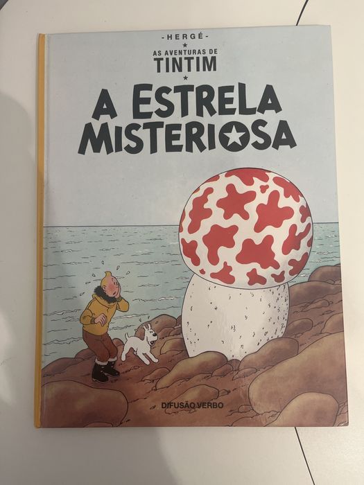 Livro As aventuras de Tintin. A estrela misteriosa. Capa rija. 62 pag