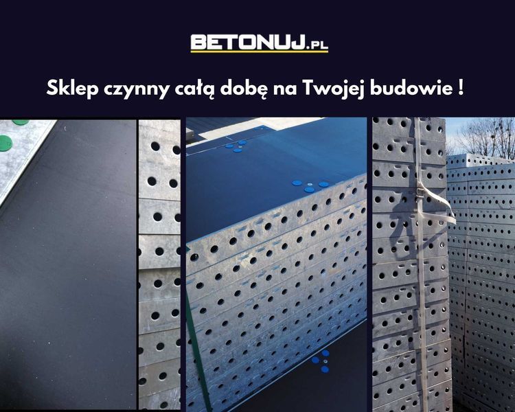 Płyta szalunki Tekko deskowania ławy 60cm, 100m2, nowe