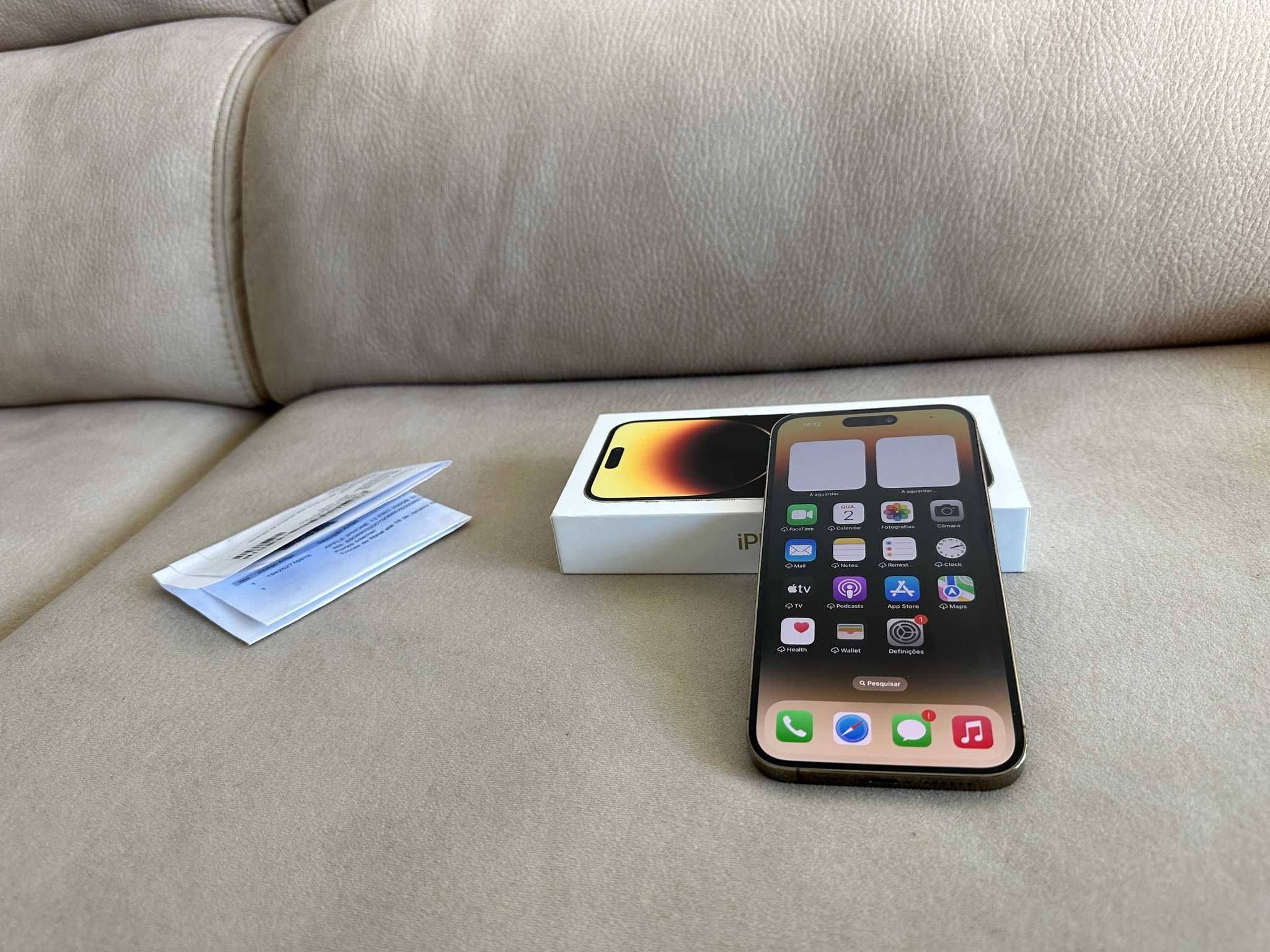 Vendo troco iPhone 14 Pro Max 128Gb Gold C/Fatura e Garantia Apple