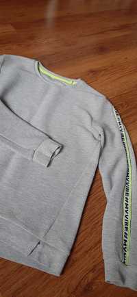 Bluzka sweter XS 170 176 s szara lampas bluza