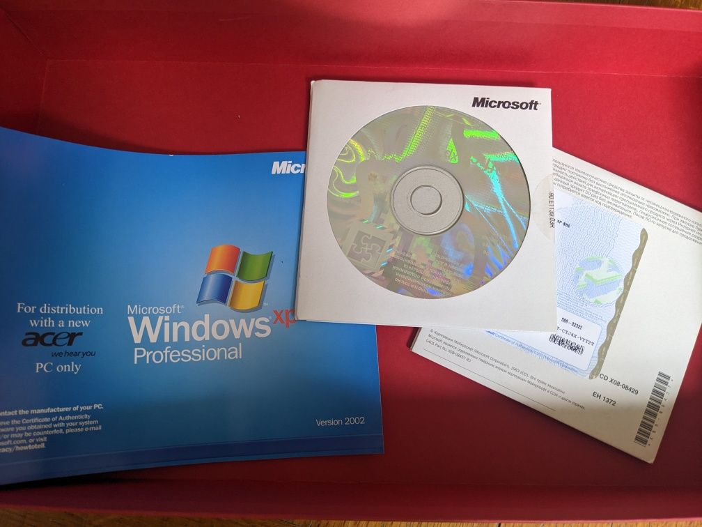 Windows office xp ліцензіні диски