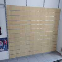 Panel sklepowy ekspozycyjny ścienny SLATWALL MDF 200x180cm