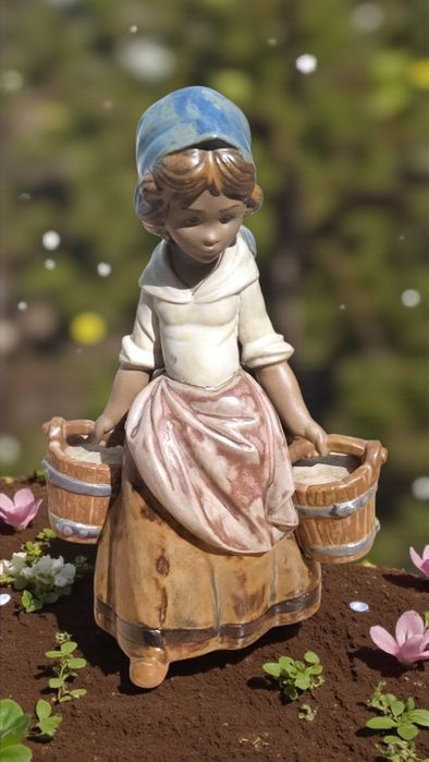 Figurka Lladro – dziewczynka z wiadrami