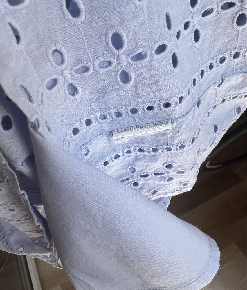 Sukienka Calvin Klein błękitna