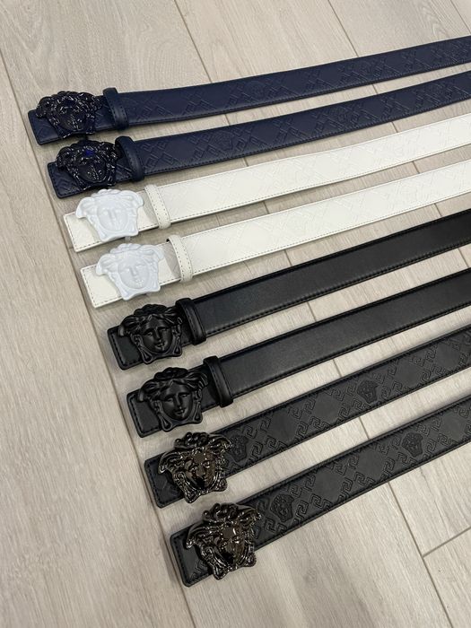 Ремень Versace Medusa Head Leather Belt (Матовый)