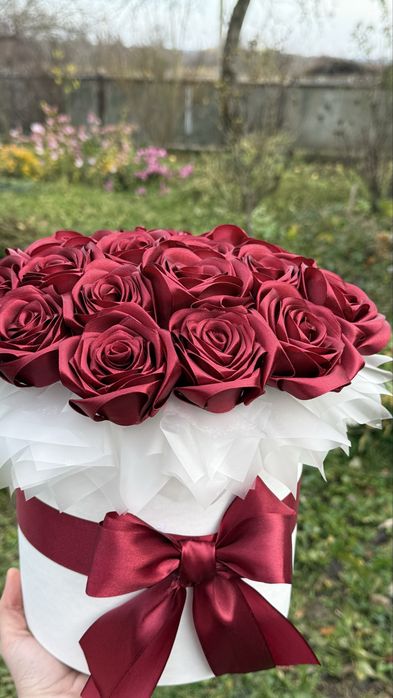 Букети з атласної стрічки