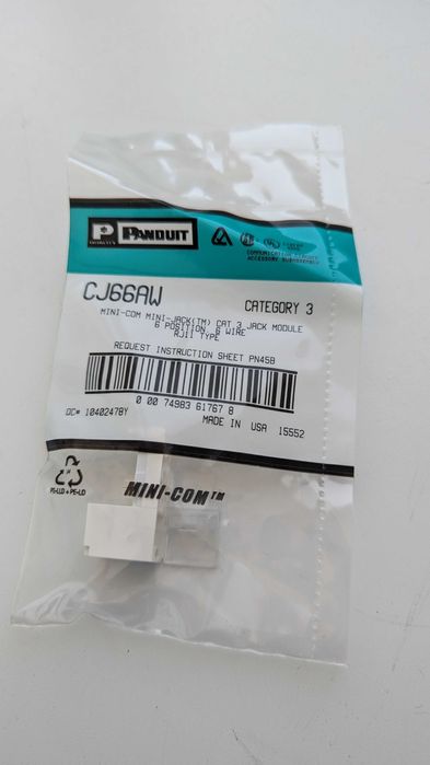 Модуль CJ66AW, RJ11, cat.3 (телефонія)