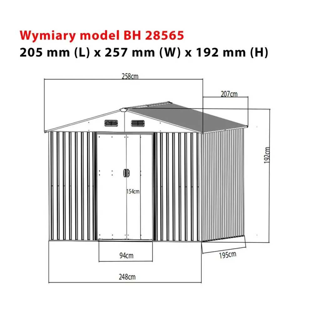 Садові будиночки 2м, 2.6м,3,1 м Сірий, Зелений