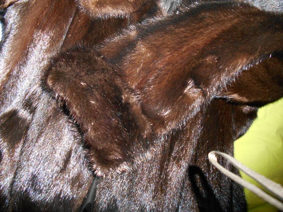 шуба норковая классика 50-52-54 размер коричневая(горький шоколад)