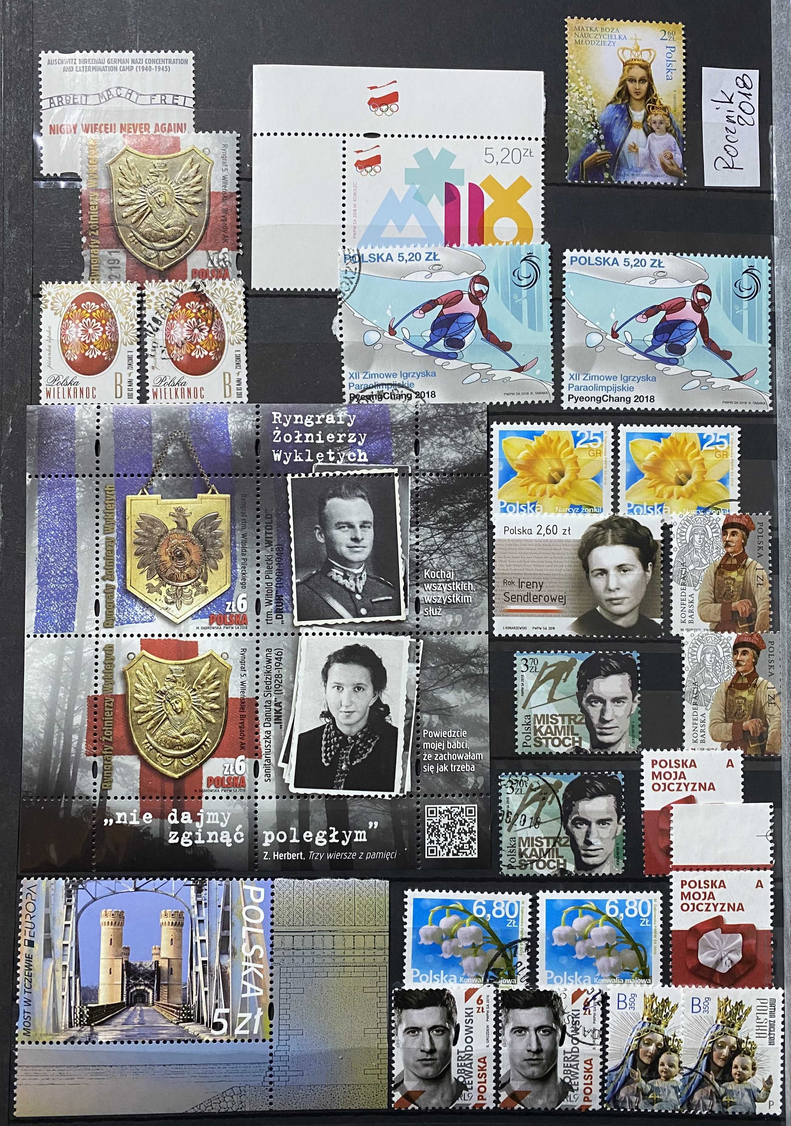 Znaczki Polska rocznik znaczków czystych 2018r