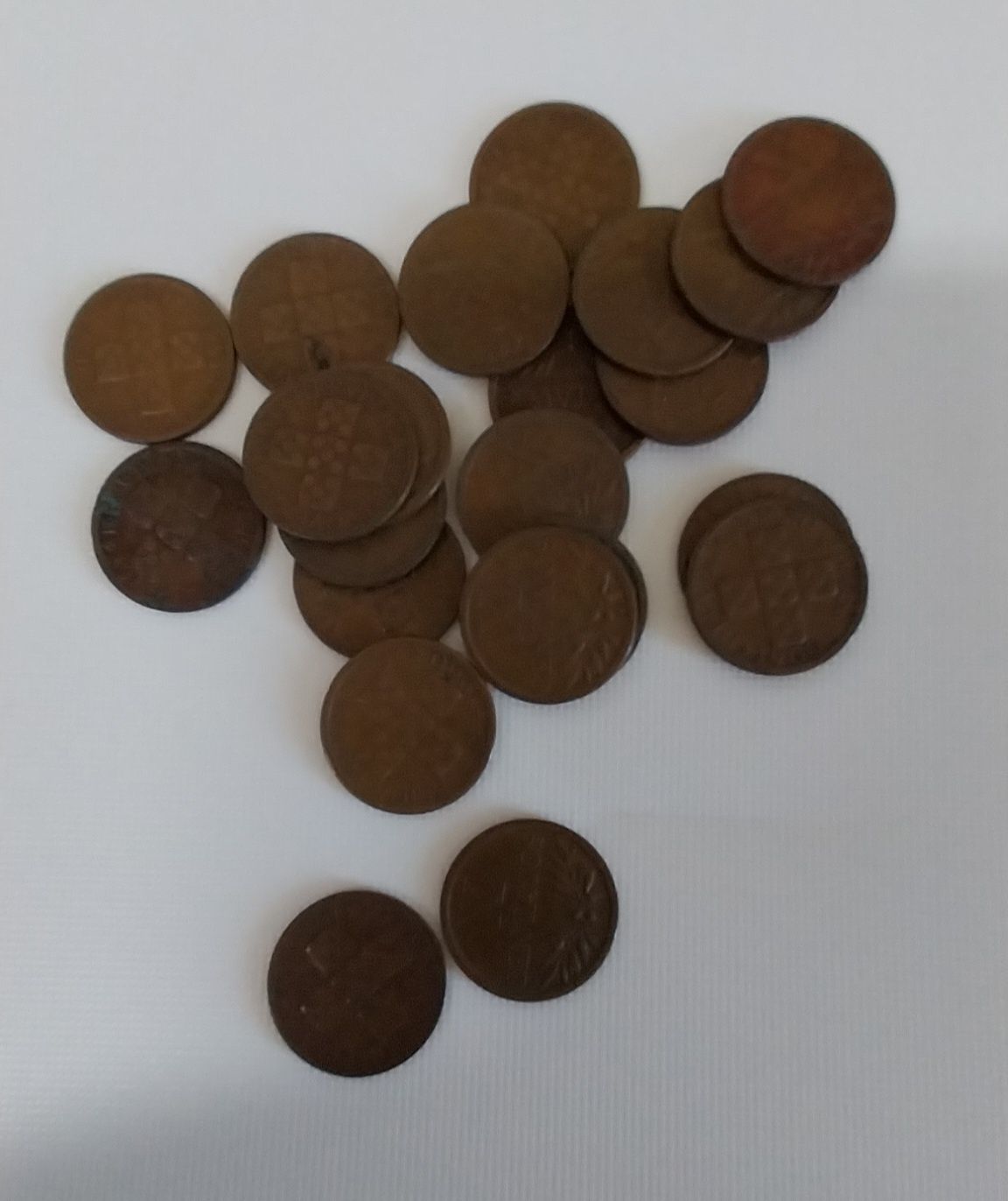 Lote de 22 moedas de x centavos de 1960