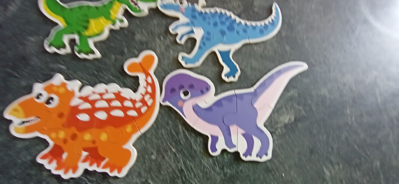 Dinozaury Mini podróżne puzzle dla dzieci