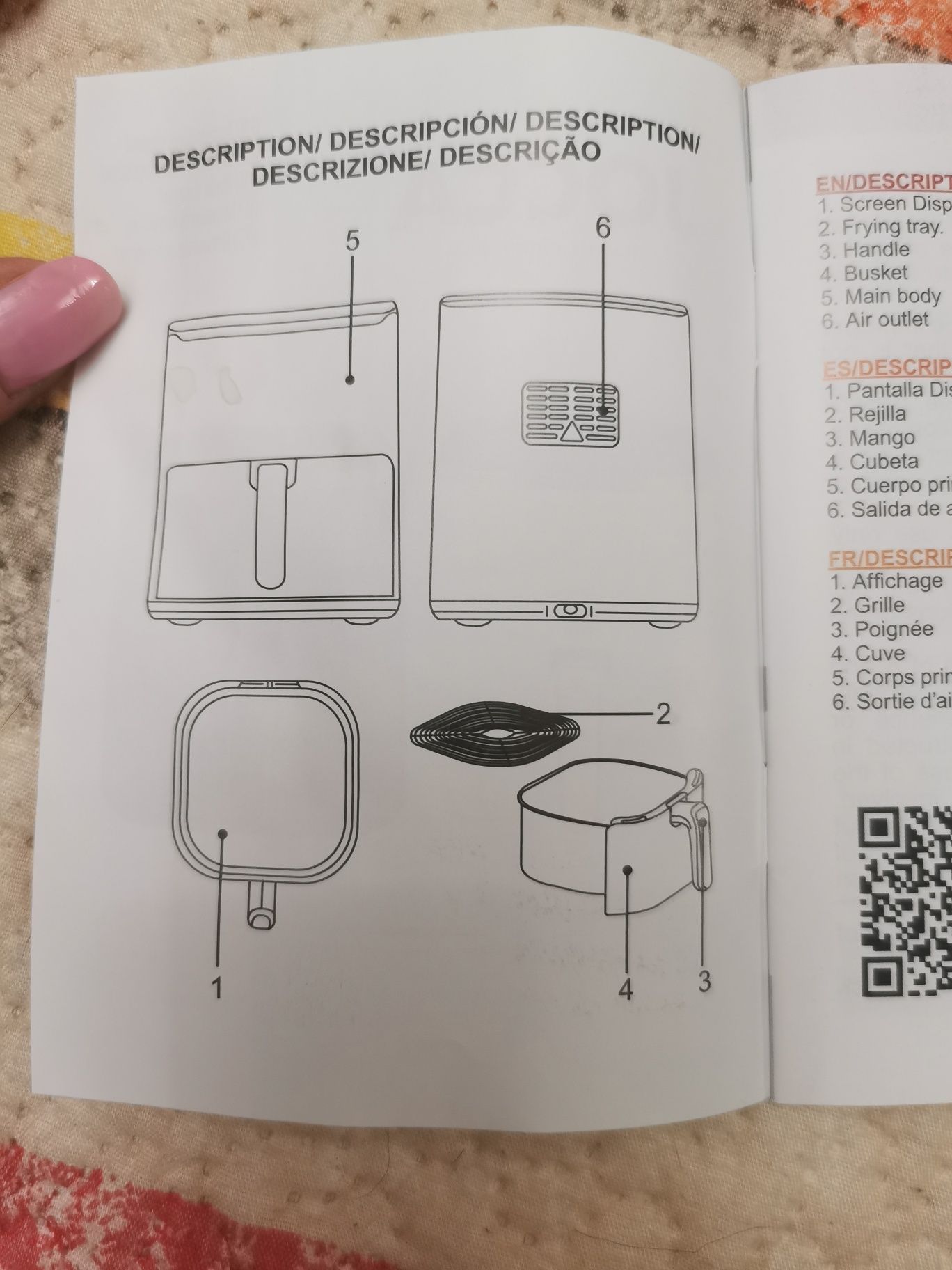 Air fryer JOCA healthy innovarion