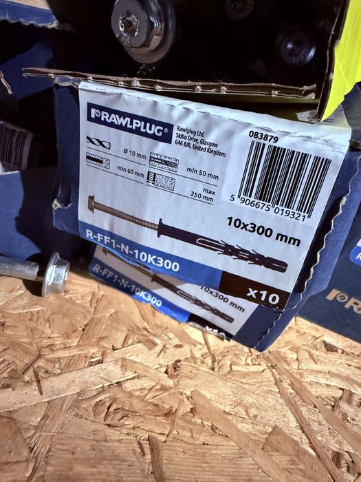 Kołki rozporowe RAWLPLUG 10x300