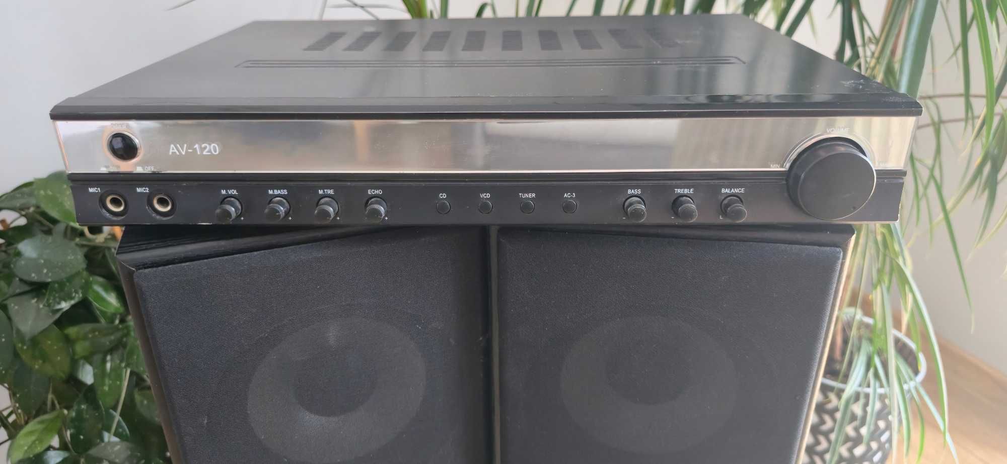 Kolumny głośnikowe CLATRONIC LB 796 + wzmacniacz AV-120