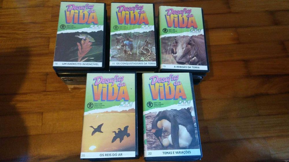 VHS - 33 cassetes - Desafios da Vida - BBC - 1994