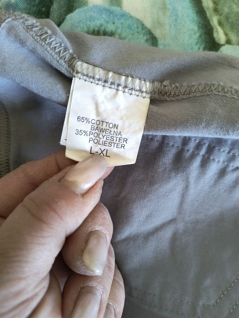 Szare legginsy z lycrą,r.L/XL