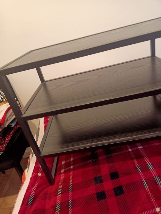 Szafka RTV metalowa czarna 120cm