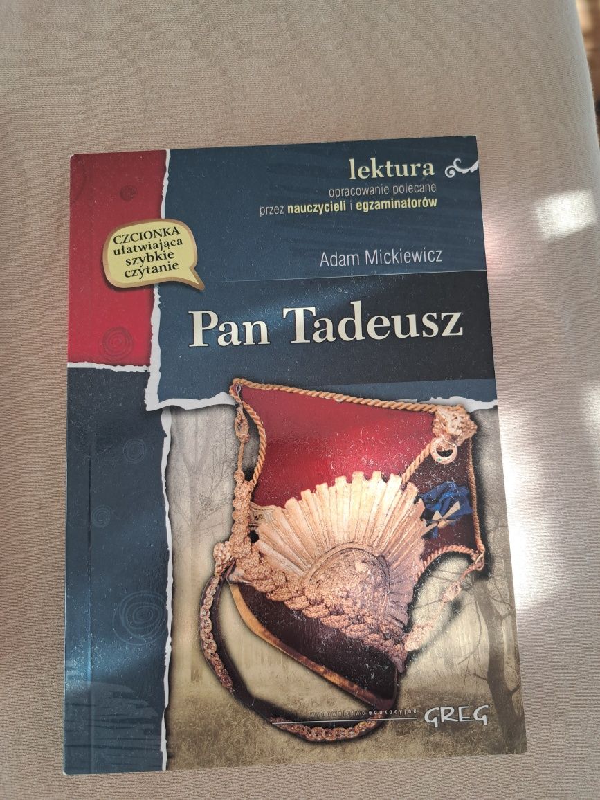 Pan Tadusz lektura plus opracowanie
