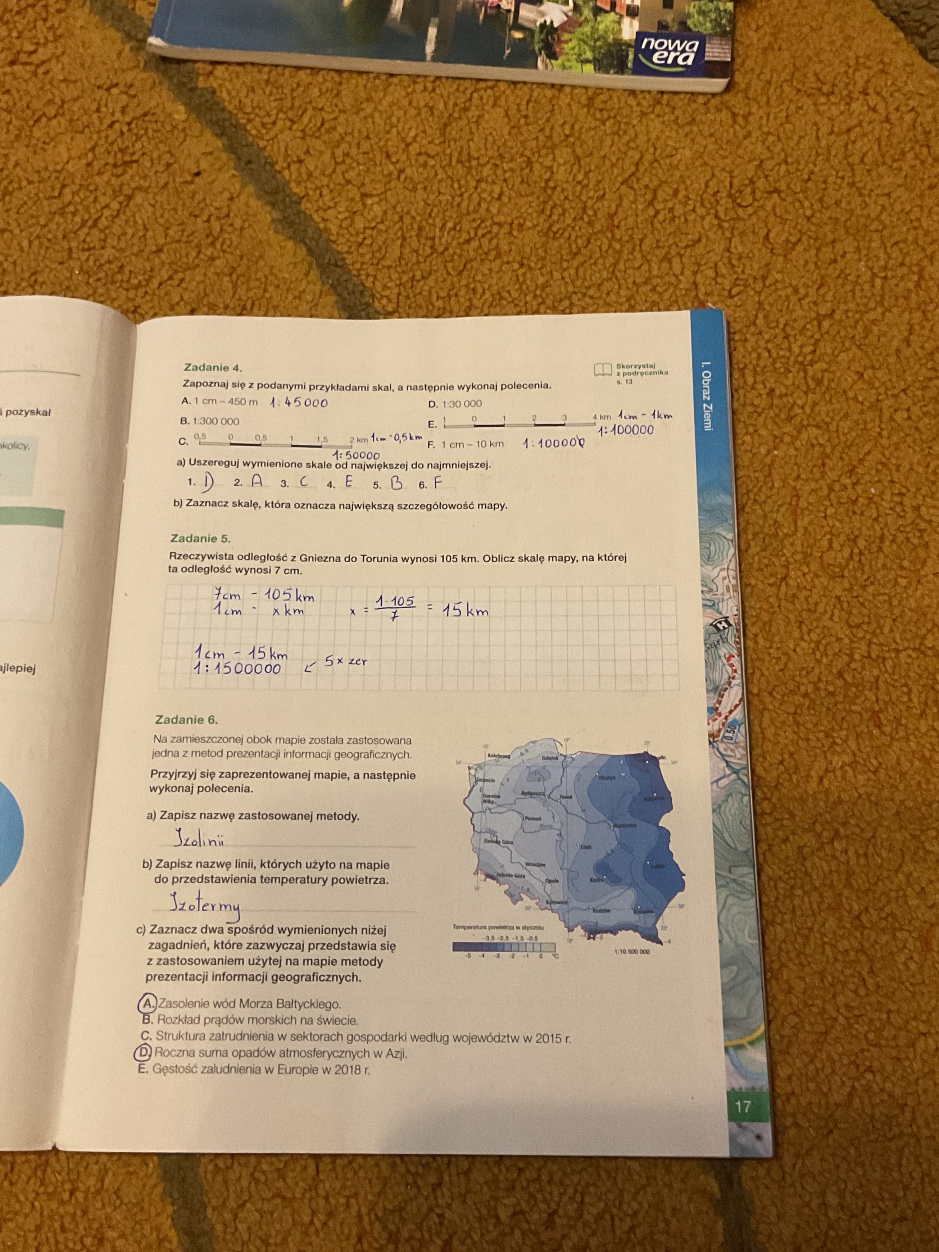 Oblicza geografii 1 karty pracy
