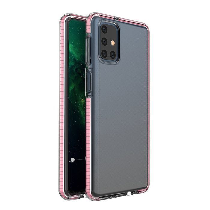 Eleganckie Etui Żelowe Spring Case do Samsung Galaxy M31s - Róż Jasny