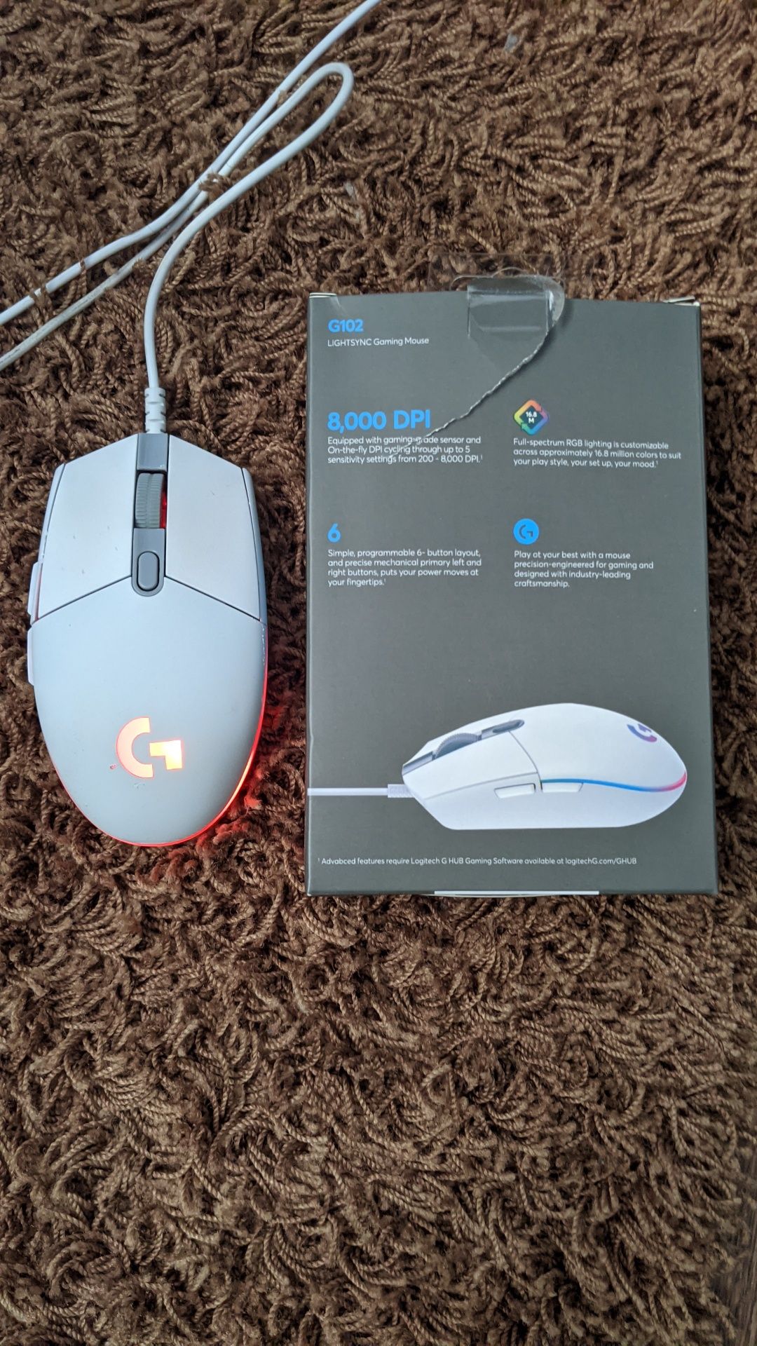 Ігрова мишка Logitech G102 — на запчастини або ремонт
