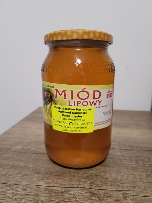 Miód Lipowy Świeży z sezonu 2025 - wysyłka olx
