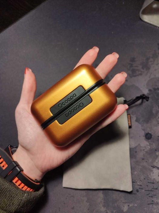 Ogrzewacz Do Rąk Elektryczny Na Zimę Powerbank Pomarańczowy