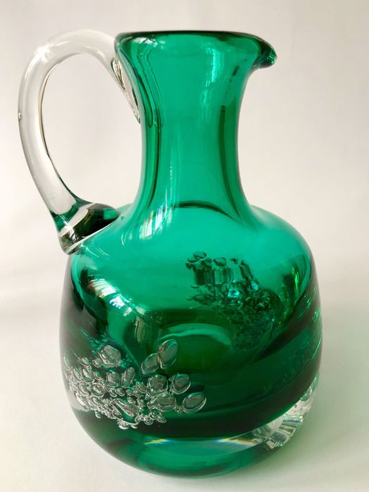 Zielony dzbanek Florida, Schott Zwiesel, Niemcy, midcentury, vintage