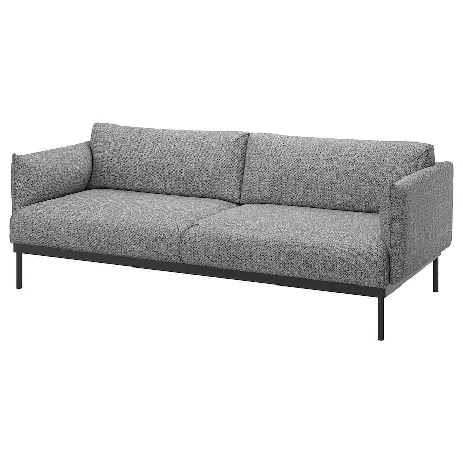 Ikea ÄPPLARYD
Sofa 3-osobowa, Lejde szary-czarny