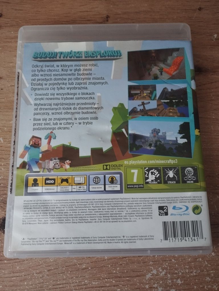 Minecraft Gra Ps3