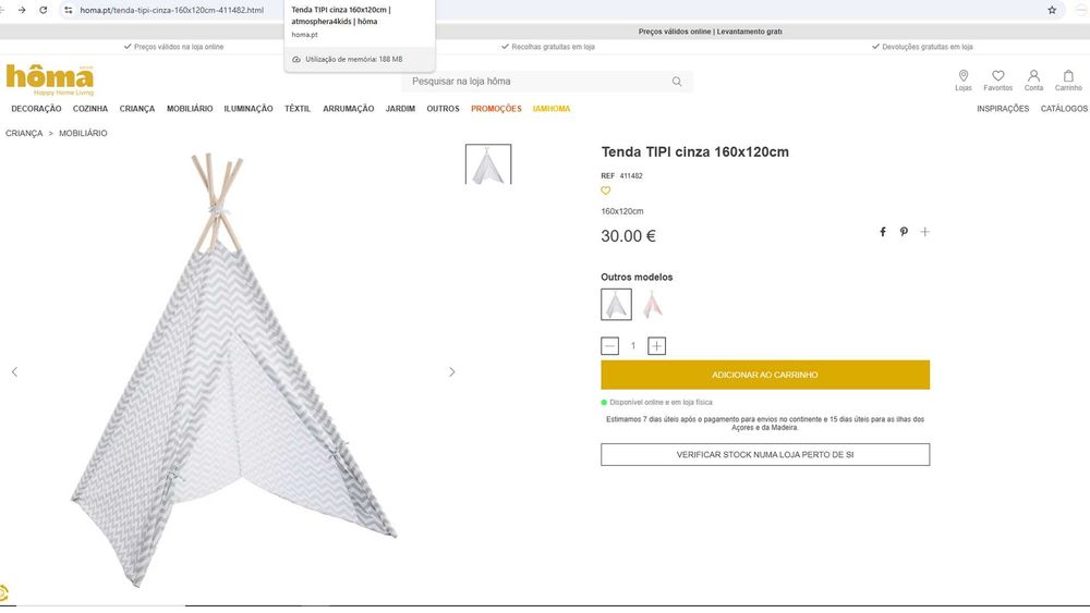 Tipi - Tenda infantil da Homa