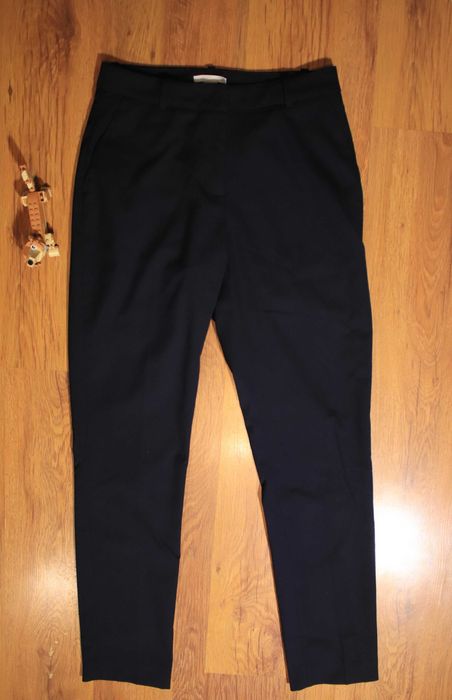Spodnie H&M r. 34 granatowe długie eleganckie