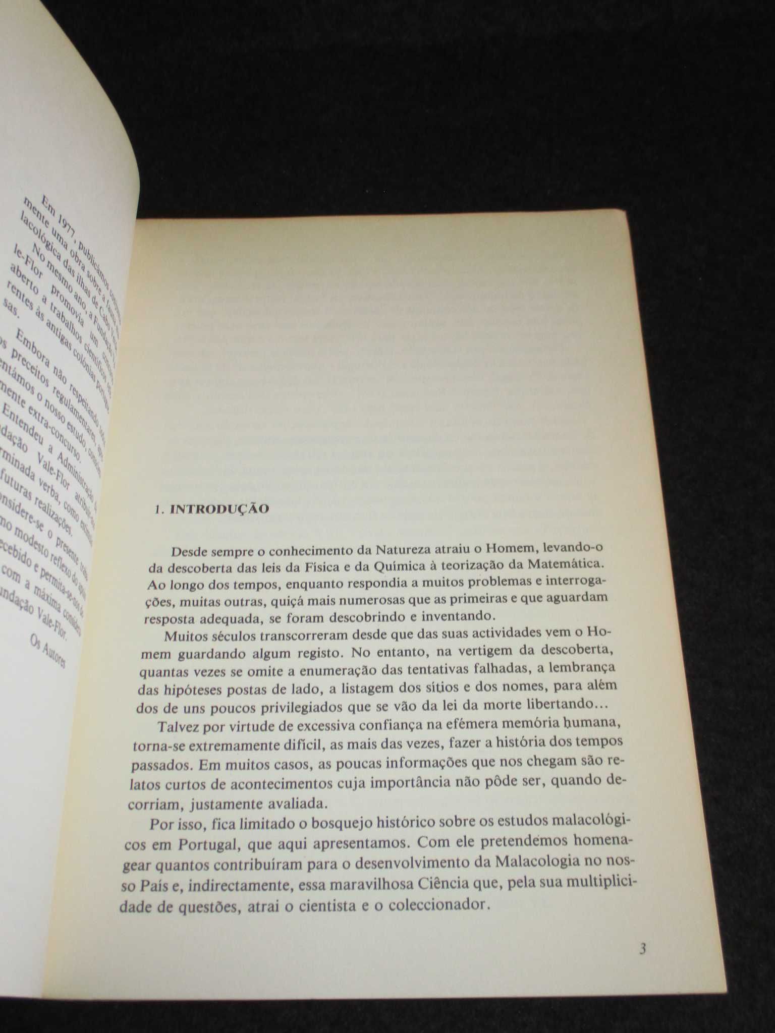 Livro História da Malacologia em Portugal Burnay Monteiro