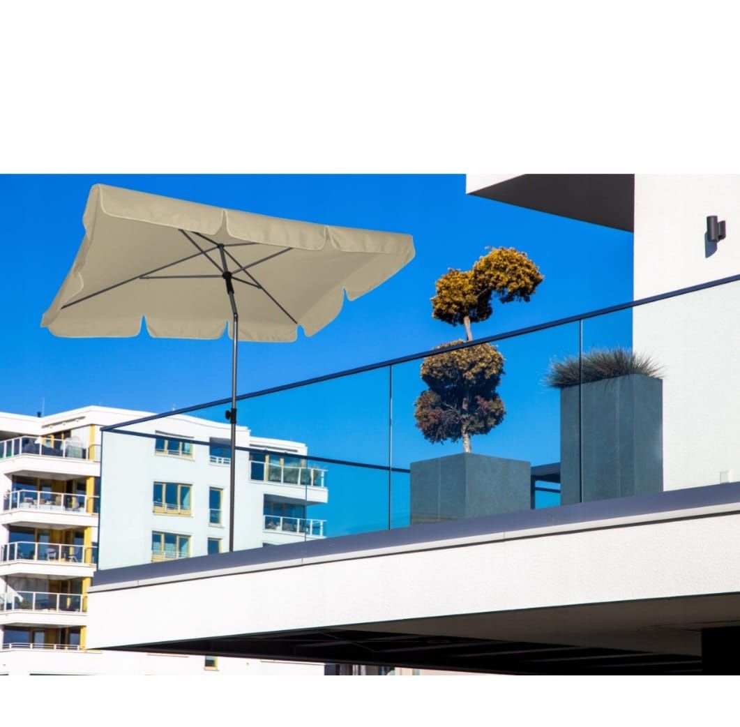 Parasol balkonowy kremowy